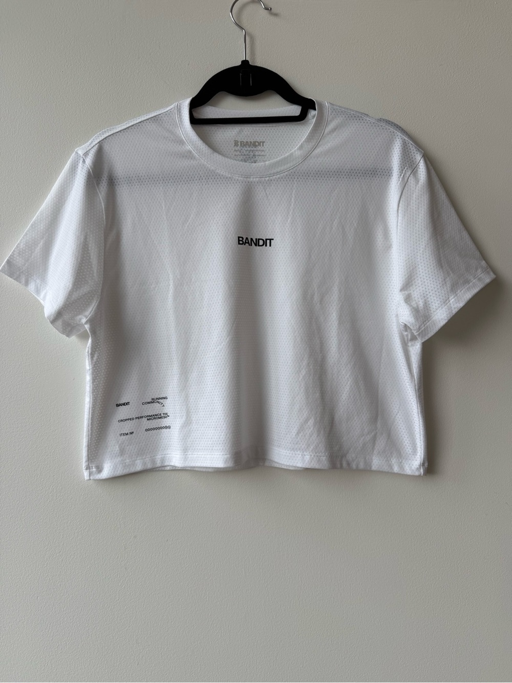 Bandit Running Women’s Micromesh Cropped Run Tee Like New